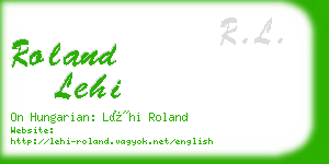 roland lehi business card